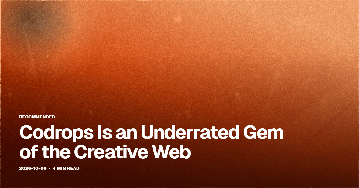 Codrops Is an Underrated Gem of the Creative Web cover
